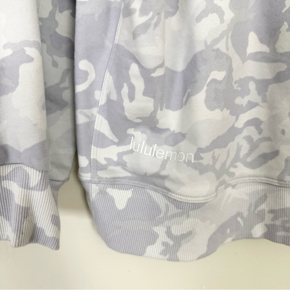 Lululemon Perfectly Oversized Crew Incognito Camo Alpine White Multi - Picture 5 of 9